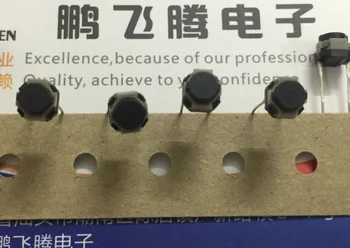 10VNT/daug Japonija EVQPVF05K silent bakstelėkite įjungti 6*6*5 vandeniui atsparus dulkių silikono išjungimo mygtukas in-line 2 pin save-iš naujo