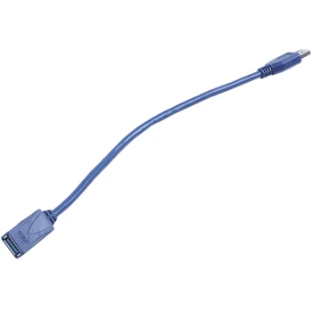10X Blue USB 3.0 Vyrų Vyrų F/M A Tipo Jungtis ilgiklis 30Cm
