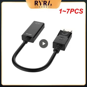 1~7PCS į HDMI suderinamus Kabelis Kabelis Konverteris 4K/1080P Displayport į Adapteris Nešiojamas Kompiuteris HDTV Projektoriaus Ekranas