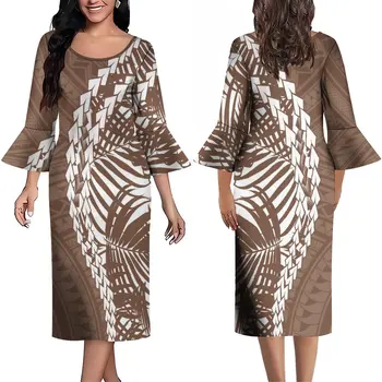 2023 Naujas Mados Moterų Suknelė Polinezijos Retro Genčių Etninės Stiliaus Dizaino Suknelė Šalis Kokybės Audinio Suknelė, Slim-Fit Maxi Suknelė