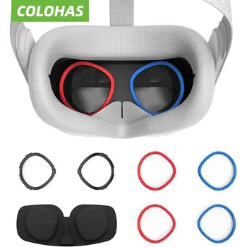 3-in-1 Silikono Paviršius Padengti & Objektyvas Anti-Scratch Žiedas Oculus Quest 2 nepralaidus Vandeniui Anti-Tepinėlis Dėl Oculus Quest Priedai