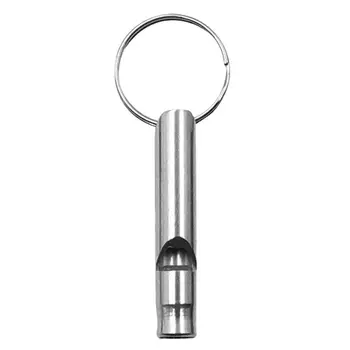 4.6 cm Metalo Švilpukas Pakabukas Su Keychain paketų prižiūrėtojų raktinę Lauko Išgyvenimo Pagalbos Mini Dydžio Švilpukai L1W6