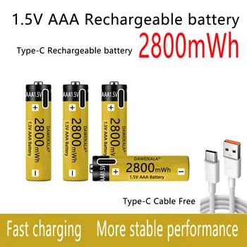 AAA Baterijos 1,5 V AAA Rechargeble Baterija NiZn Baterija Stabilių rezultatų ilgas naudojimo laikas fotoaparato žaislai baterija, greitas įkrovimas