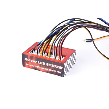 AUSTAR AX-003 Multi-funkcija Ultra Ryškus LED Lempos, Šviesos Sistemos Komplektas 1/10 1/8 RC Automobilių HSP TAMIYA CC01 Centrinis SCX10 D90