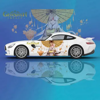 Anime Genshin Poveikio Ningguang Automobilio Lipdukas, Decal Gaubtu Kūno Vinilo Lipdukas Grafinis Wrap Naujų Automobilių Lipdukas Apdailos Reikmenys