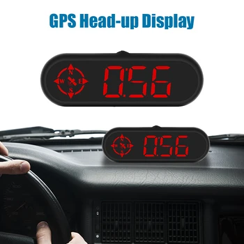 Automobilių Head Up Display G9 HUD GPS Kompasas, Laikrodis Spidometras KMH Auto Testeris, Skaitmeninis Matuoklis borto Kompiuteris, Automobilių Priedai