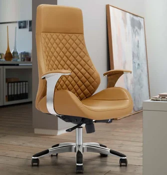 Custom modernus odinis vykdantysis pirmininkas modernus odinis generalinis direktorius bosas vykdomojo biuro kėdė