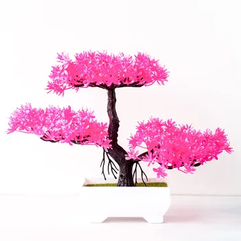 Dirbtiniai Augalai Bonsai Nedidelis Medis Puodą Padirbtų Augalų Vazoninių Gėlių Ornamentais Namų Kambario Stalo Apdailos Office Viešbučio Dekoras