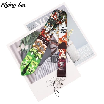 Flyingbee Mielas Svetimų Monstras Filmas Asmenybės Virvelę Badge, ID Lanyards Telefono Virvę Klavišą Virvelę ant Kaklo Dirželiai Priedai X1839