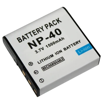 GTF), 3,7 V 1500mAh NP-40 Baterija už Casio EX-Z30/Z40/Z50/Z55/Z57/Z750 EX-P505/P600/P700 PM200 Baterija
