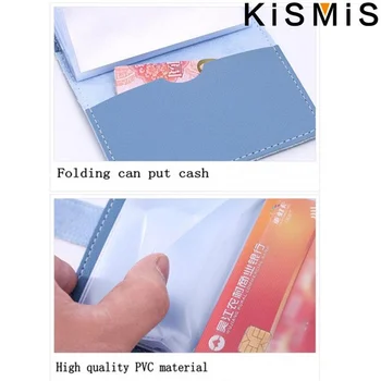 KISMIS 1PC Moterų, Vyrų Oda 26 Slots ID Kredito Kortelės Turėtojams, RFID Blokavimo Piniginės Atveju Pocket Krepšys 2