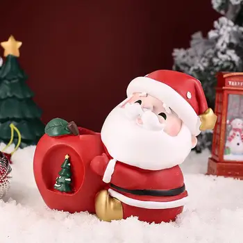 Kalėdų Penholder Dekoro Santa Claus Apdailos Ornamentu Penholder Kolekcines Taupymo Rašiklio Laikiklis Laikymo Dėžutė Vaikų Dovanų 1