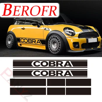 Kapoto Gaubtu Bagažo Skyriaus Galinės Sijonas Racing Stripes Vinilo Decal Lipdukai Mini Cooper Cobra R50, R53 R56 F56 3 Durų Hečbekas