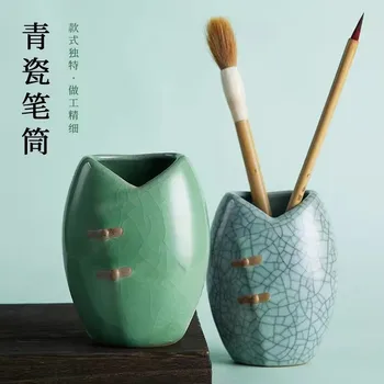 Kinijos Stilius Derliaus Pieštukas ir Tušinukas Turėtojai Kūrybos Daugiafunkcinis Keramikos Kaligrafijos Teptuku Pen Poilsio Organizatorius Stalo Ornamentas