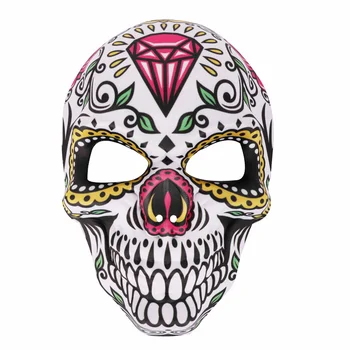 Mirusiųjų dienos Kaukės Cukraus Kaukolės Pilna Veido Kaukė Meksika Šalys Maskuotis Rekvizitai Helovinas Kostiumas, Moterims, Vyrams