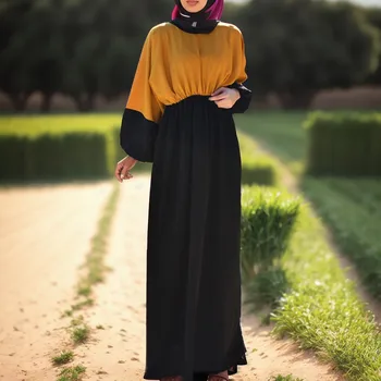 Musulmonų Suknelės Moterims Atsitiktinis Turkija Abaja Negabaritinių Skraiste Maxi Sundress Dubajus Vestidos Kaftan Isamic Drabužių Femme