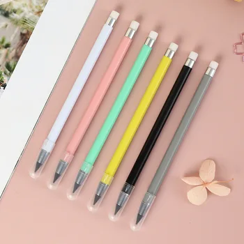 Naujas amžinasis pieštukas black technologija niekada nebuvo baigti rašyti macaron spalva be galandimo nėra lengva nutraukti pieštukas