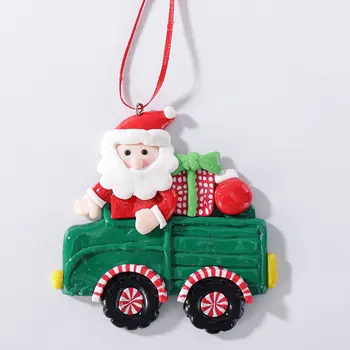 Naujų Kalėdų Eglutės Kabinti Automobilį Įvairių Kalėdų Polimero Molis Scenos Išdėstymas Kabinti Namų Dekoracijos