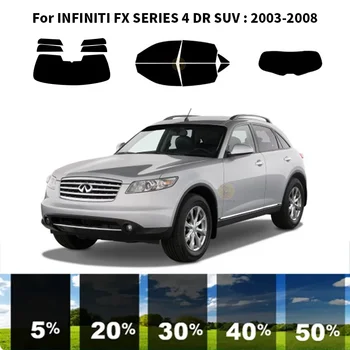 Pjaustytuose nanoceramics automobilių UV Lango Atspalvis, Rinkinys, Automobilių Langų Plėvelės INFINITI FX SERIJOS 4 DR VISUREIGIS 2003-2008 m.