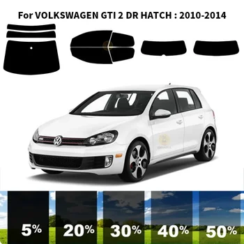 Pjaustytuose nanoceramics automobilių UV Lango Atspalvis, Rinkinys, Automobilių Langų Plėvelės VOLKSWAGEN GTI 2 DR LIUKAS 2010-2014 m.