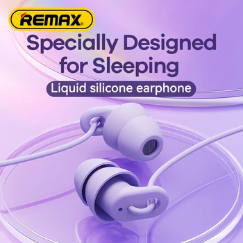 Remax 3.5 mm Laidinio Miego Ausinės Minkšta Šviesa Triukšmą, Patogus Mobilieji Telefonai 3