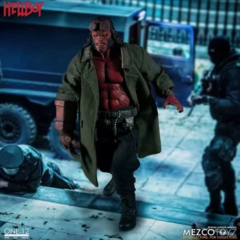 Sandėlyje Originalus Mezco Toyz 77540 1/12 Hellboy 2019 HELLBOY Filmą Vyrų Kareivis Veiksmų Modelis Meno Kolekcija, Žaislai, Dovanos
