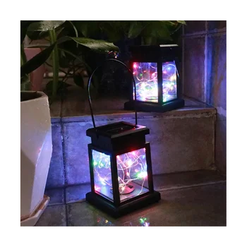 Saulės Palapinė Šviesos Lauko Keturių Spalvų Šviesos Kiemo Dekoracijos Vandeniui Sodo Kalėdų LED Vejos Lempos Šviesos Kraštovaizdžio 3
