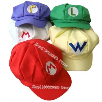 Super Mario Aštuoniakampis Skrybėlę Vaikų Kepurę Su Snapeliu Bžūp Cosplay Prop Suknelė Tiekimas Karšto Žaidimas Mielas Kepurės Šalies Vaikų Gimtadienio Dovana 0