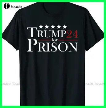 Trump Kalėjimo 2024 - Užrakinti Jį, Stabdžių Koziris T-Shirt S-3Xl Medvilnės Lauko Paprastas Atsitiktinis Derliaus Tee Marškinėliai Xs-5Xl Užsakymą Dovana