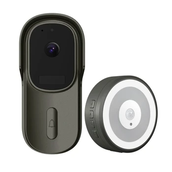 Tuya Vaizdo Doorbell Wifi Bevielio, Laidinio Durų Bell DC AC Baterija 1080P 2MP Pikselių atsparumas Vandeniui Paramos Alexa, Google