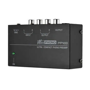 Ultra-Kompaktiškas Phono Preamp Preamplifier Su Rca, 1/4Inch TRS Sąsajos Preamplificador Phono Preamp PP400,JAV Plug