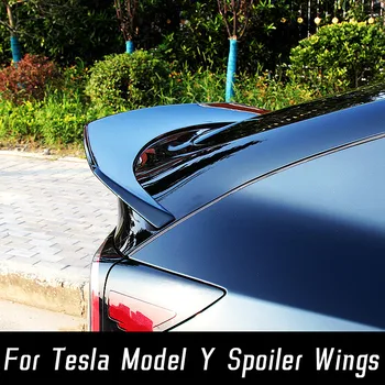 Už 2021 2022 2023 Tesla Model Y Automobilių Galinis Kamieno Dangčio Lūpų Kūno Komplektas, Spoileris, Sparnai Anglies Pluošto Matt Black Ducktail Priedai Dalis