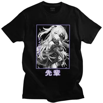 Vyriški Genshin Poveikio Fischl T Marškinėliai trumpomis Rankovėmis Medvilnės Marškinėlius Streetwear marškinėliai Atsitiktinis Japonų Anime Žaidimas Tee Harajuku Viršūnės 0