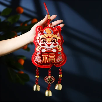 Zodiako Pasisekė Maišelį Siužeto Parametrai Laimingas Palaima Švenčių Dekoratyvinis Kinų Naujieji Metai Laimingas Simbolių Varpas Kabo Ornamentu